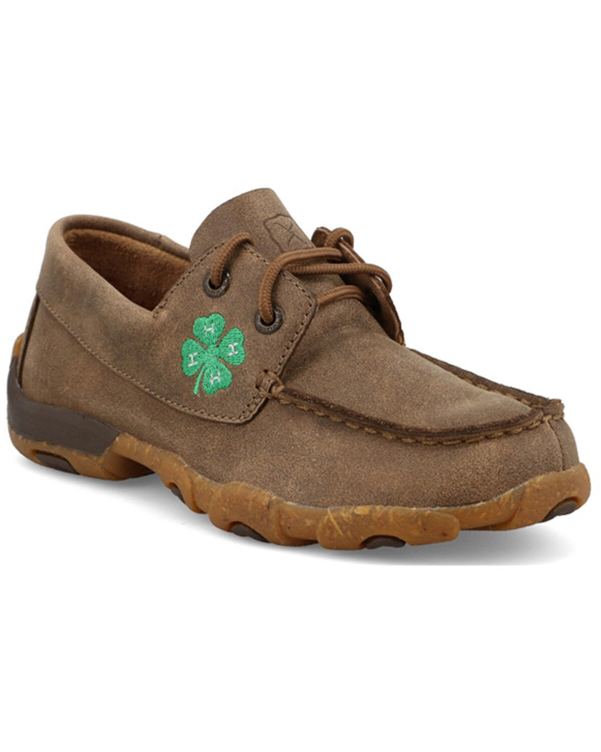 Twisted X Boys' Driving Moc Boat Shoe Driving Mocs
