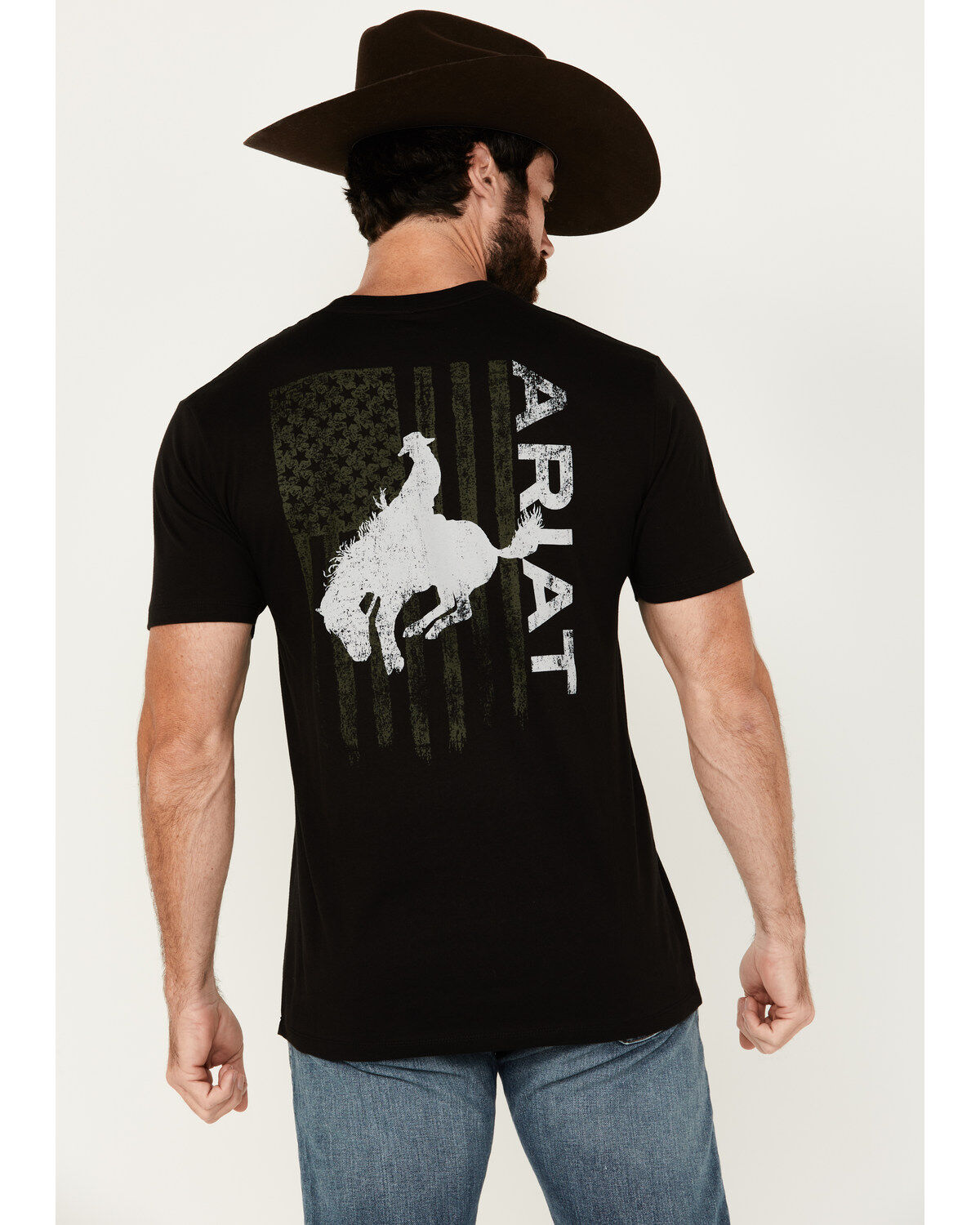 Ariat Men's Boot Barn Exclusive Bronco Flag Short Sleeve Graphic T-Shirt