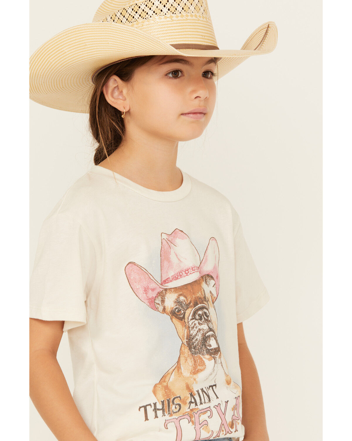 La La Land Girls' This Ain't Texas Short Sleeve Graphic Tee
