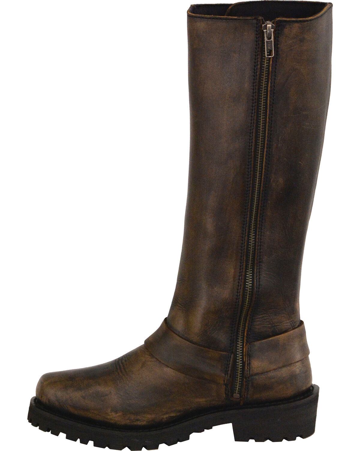 Milwaukee Leather Women's Waterproof 14" Harness Boots - Square Toe