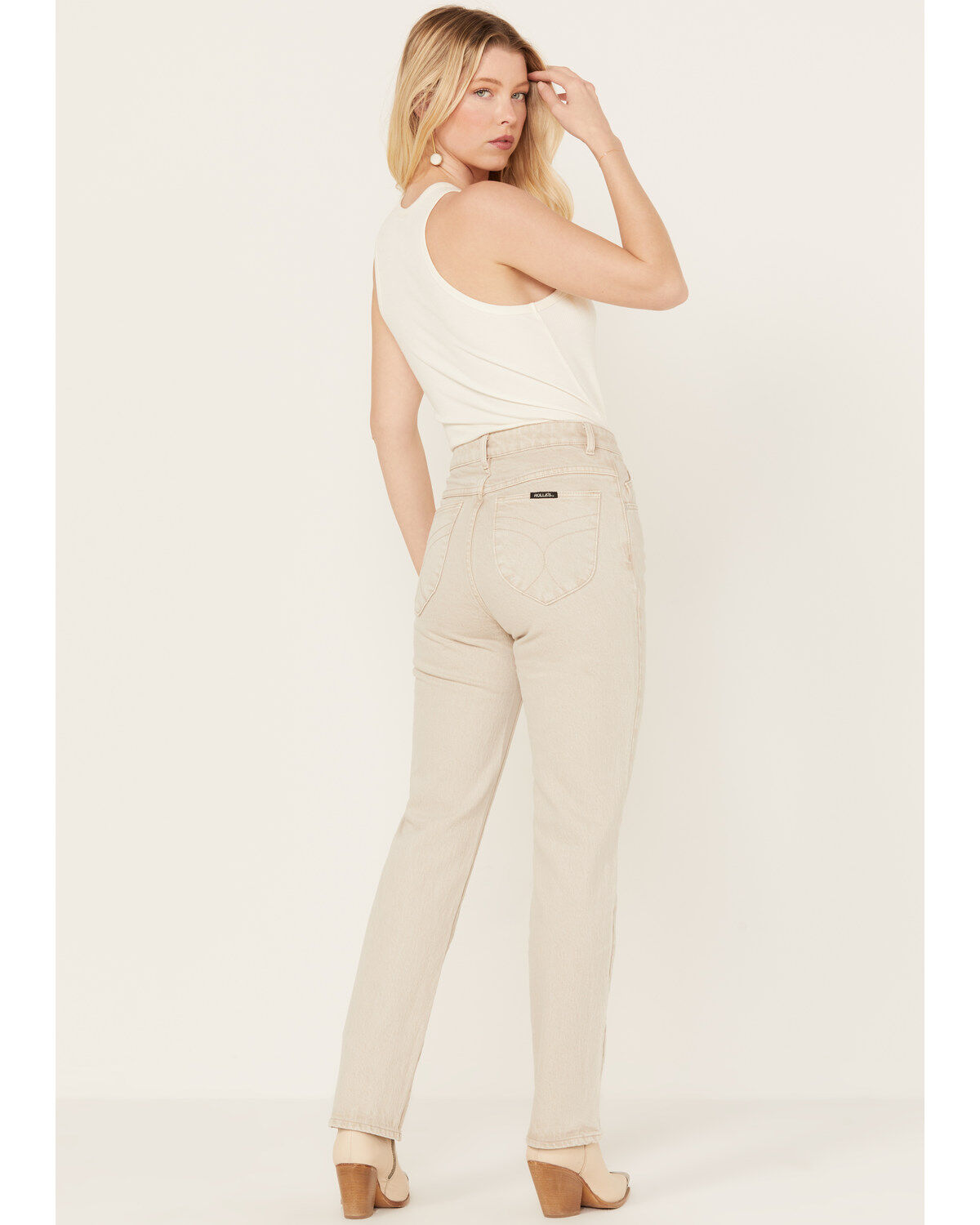 Rolla's Women's High Rise Ankle Straight Jeans