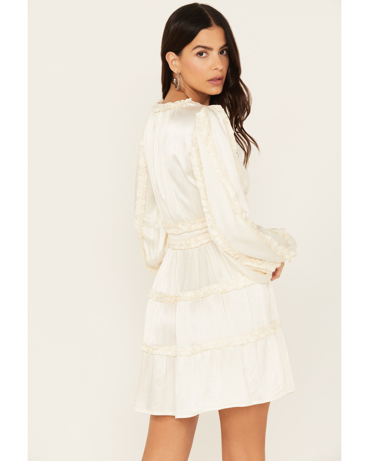 Shyanne Women's Ruffle Satin Mini Dress