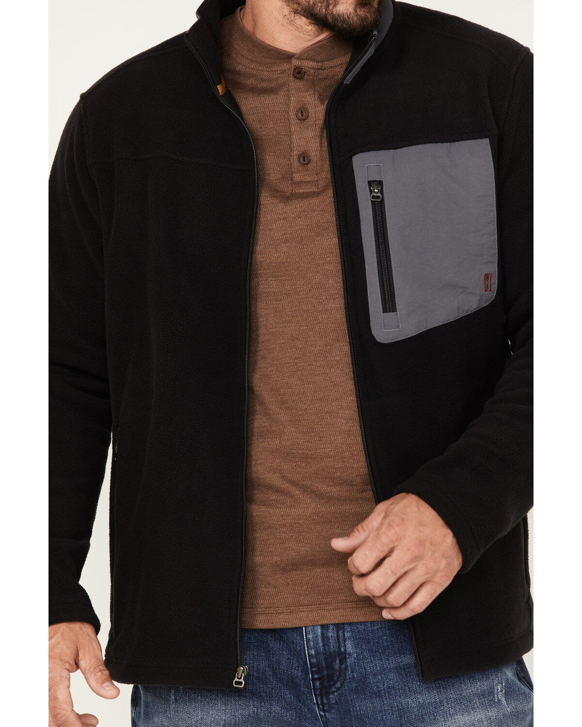 Brothers and Sons Men's Polar Fleece Zip Jacket