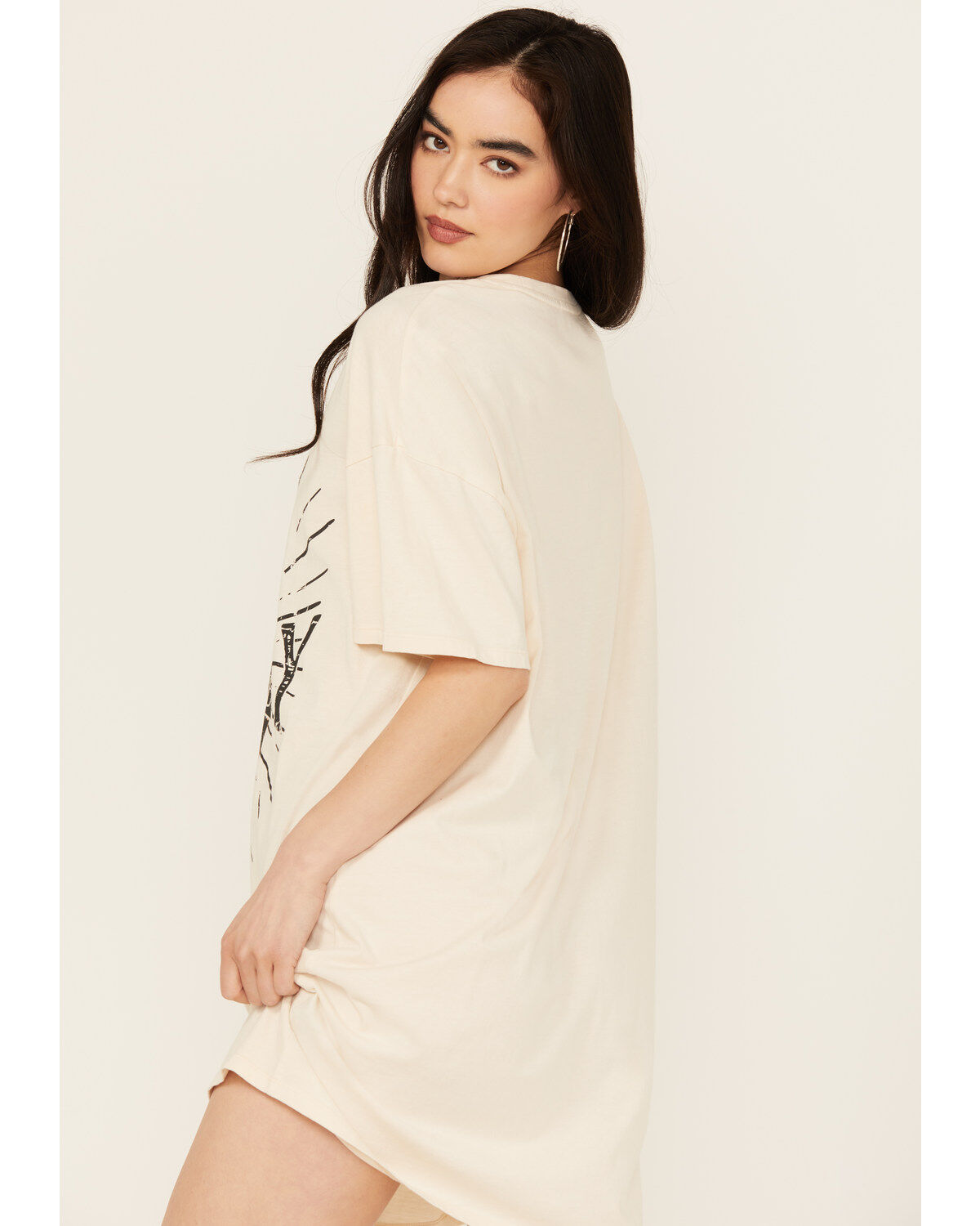 Rock & Roll Denim Women's Whiskey Graphic Short Sleeve T-Shirt Mini Dress