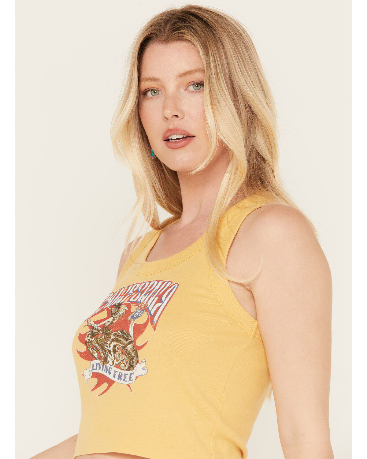Youth in Revolt Women's California Motorcycle Cropped Tank