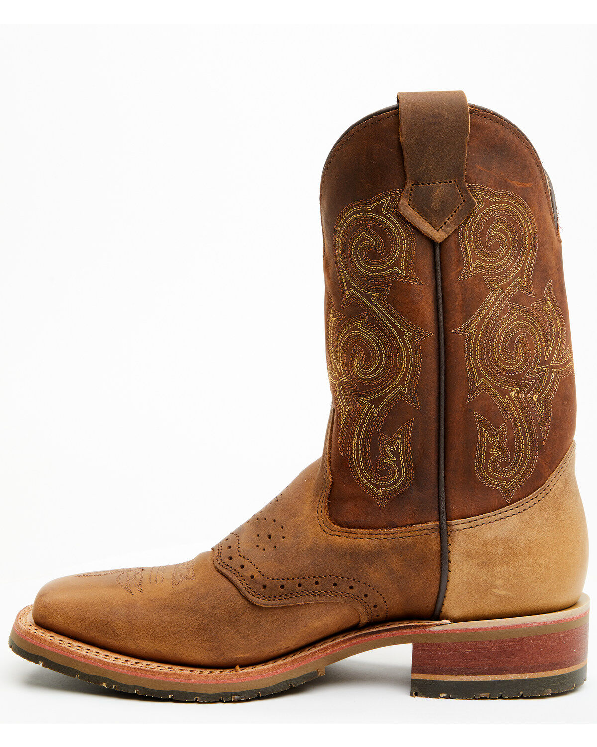 Double H Men's Boot Barn Exclusive 11" Domestic I.C.E&reg; Saddle Vamp Western Boots - Broad Square Toe