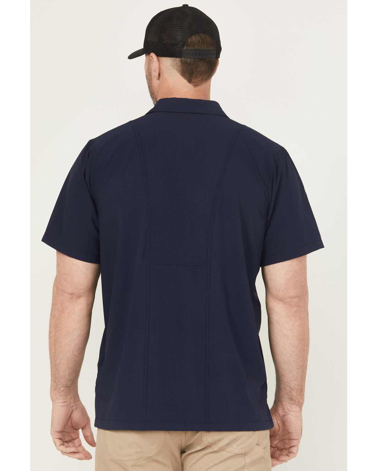 Dickies Men's Solid Short Sleeve Button-Down Performance Work Shirt