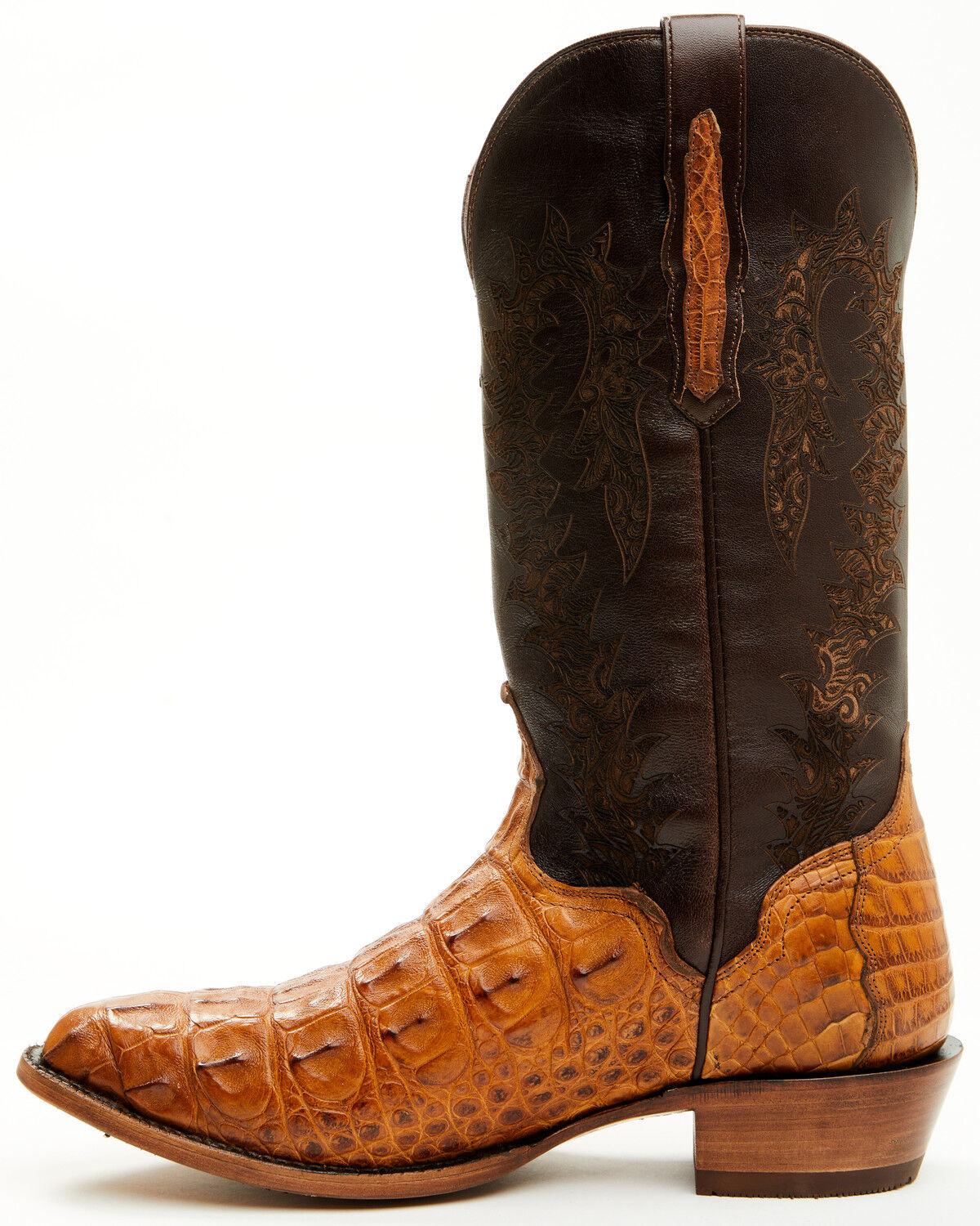 El Dorado Men's Exotic American Alligator Western Boots - Round Toe