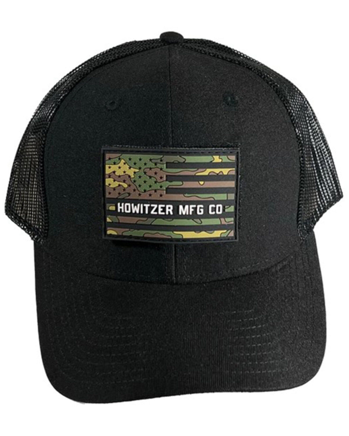 Howitzer Men's Camo Flag Logo Patch Ball Cap