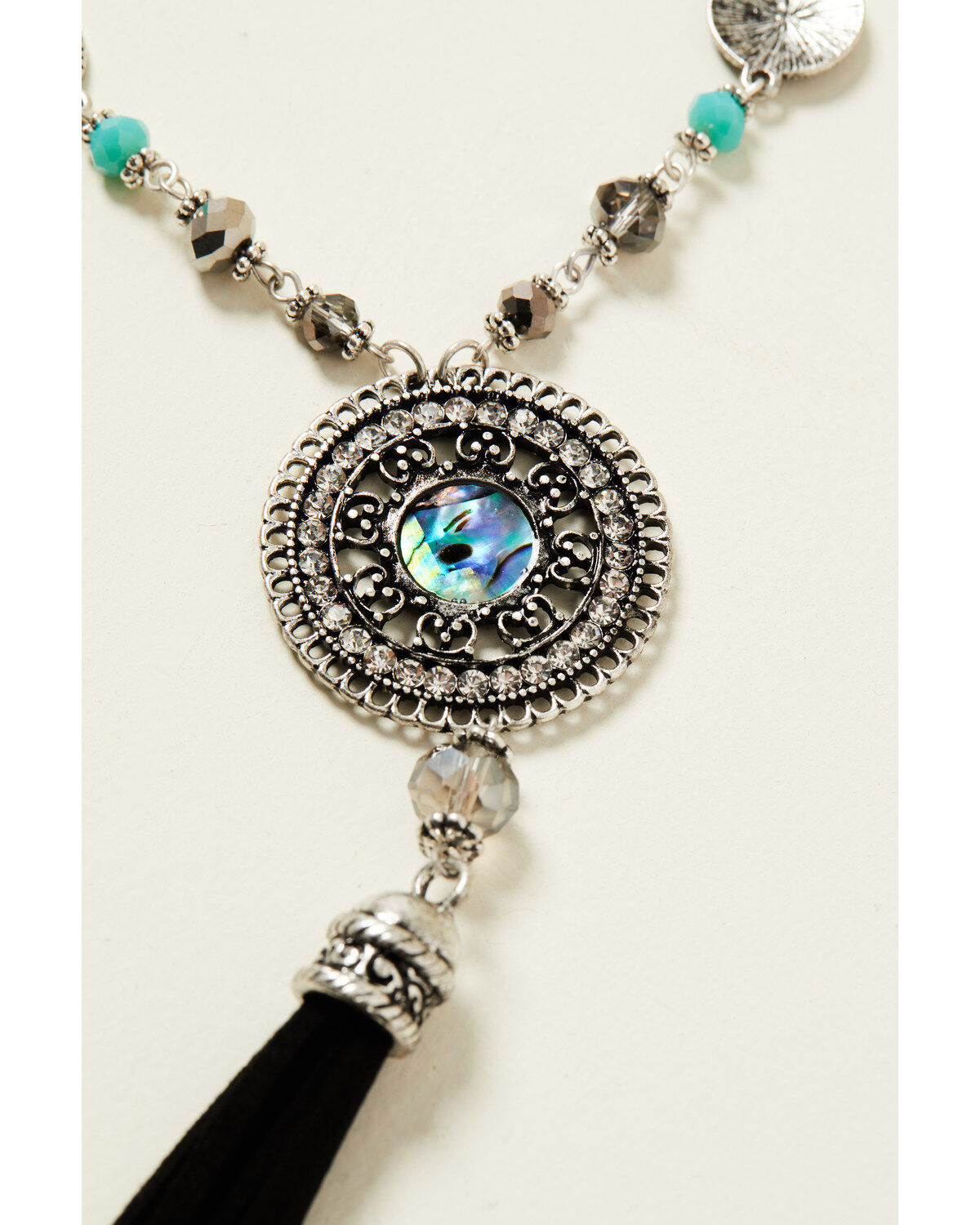 Shyanne Women's Shimmer Concho Tassel Jewelry Set - 2 Piece