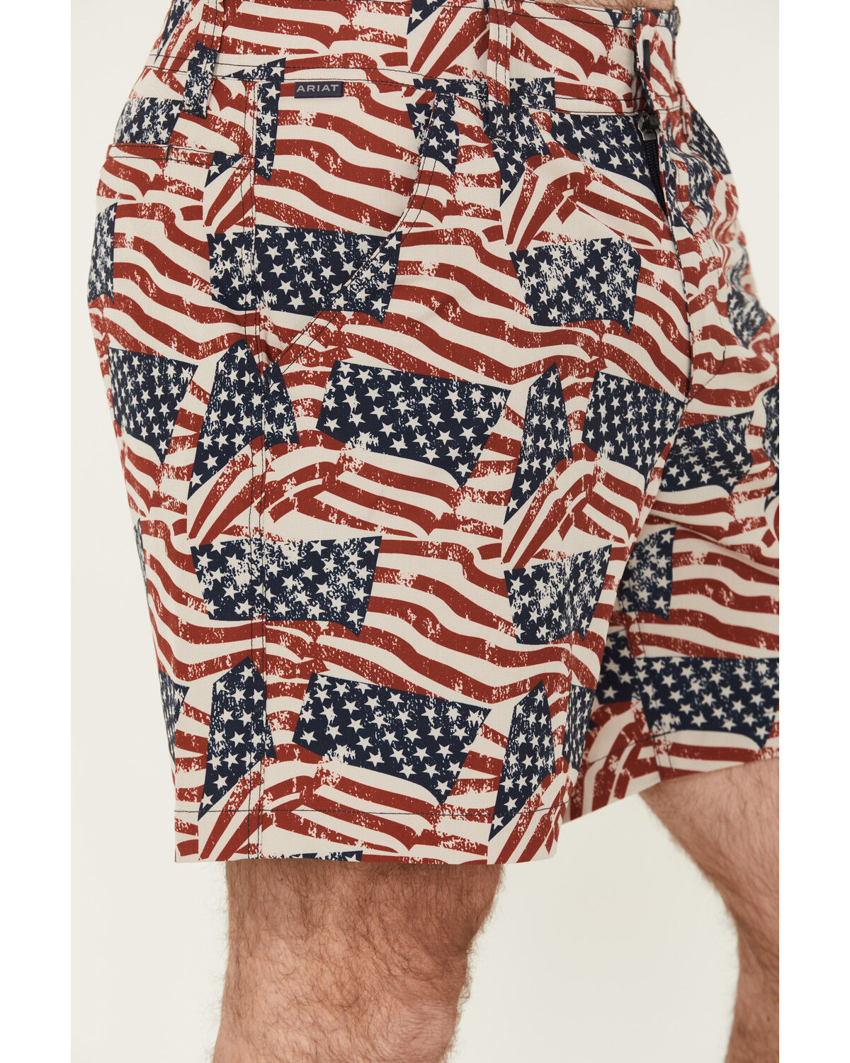 Ariat Men's US Flag Print Tek Shorts
