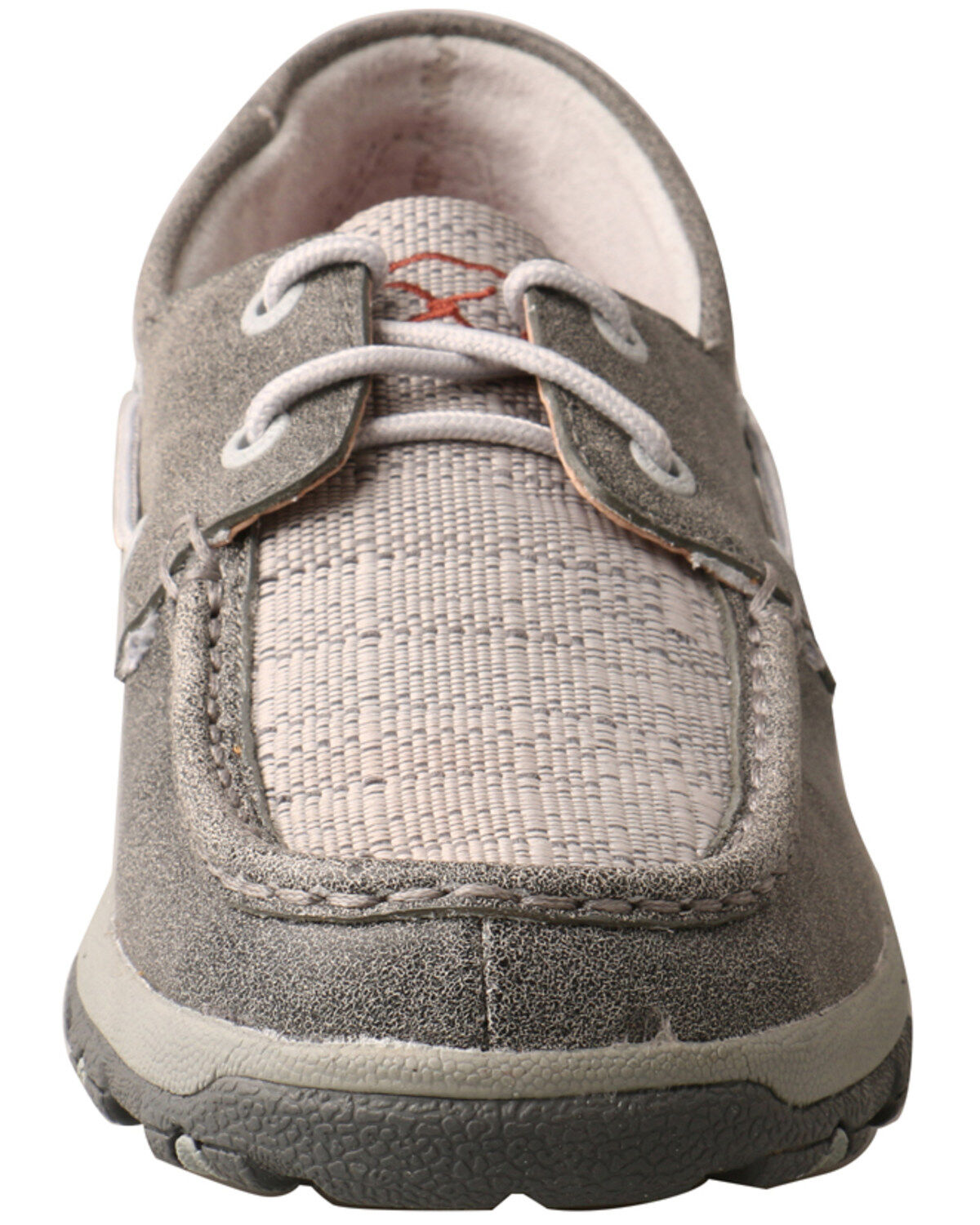 Twisted X Women's Silver CellStretch Boat Shoes - Moc Toe