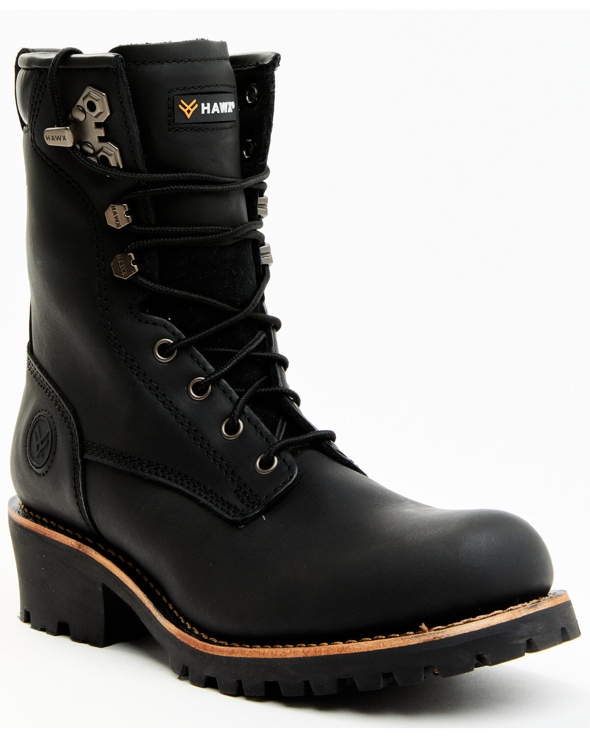 Hawx Men's 8" Logger Work Boots - Soft Toe