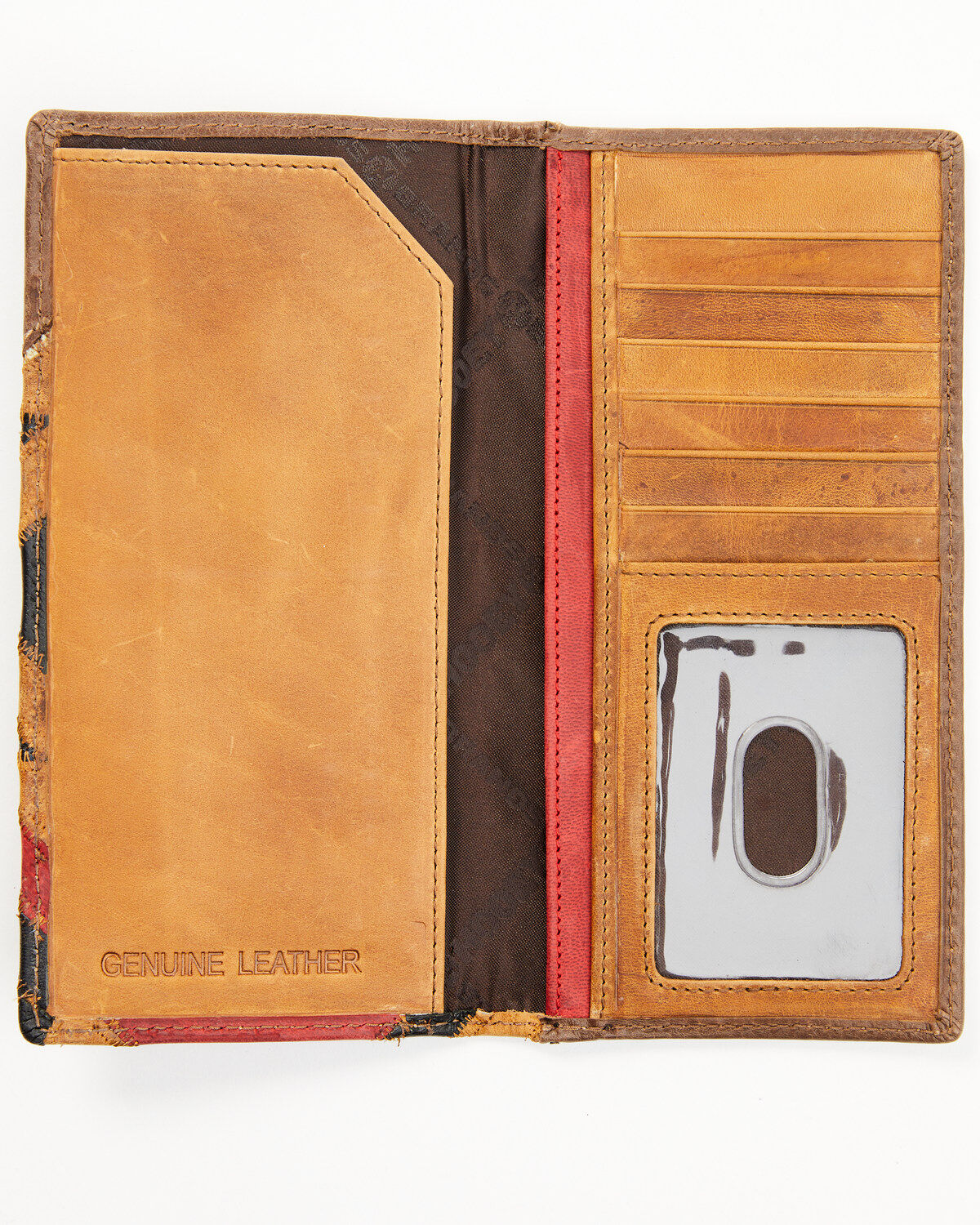 Hooey Men's Brown Patchwork Overlay Rodeo Wallet