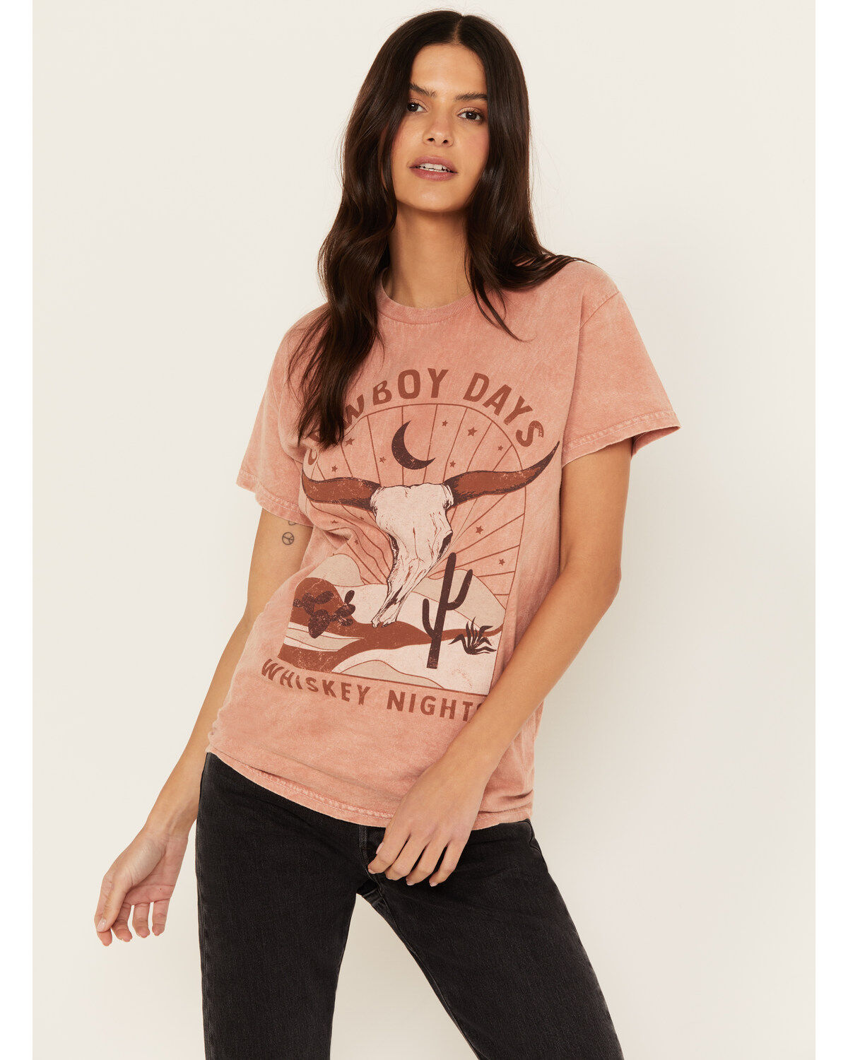 Youth in Revolt Women's Cowboy Days Short Sleeve Graphic Tee