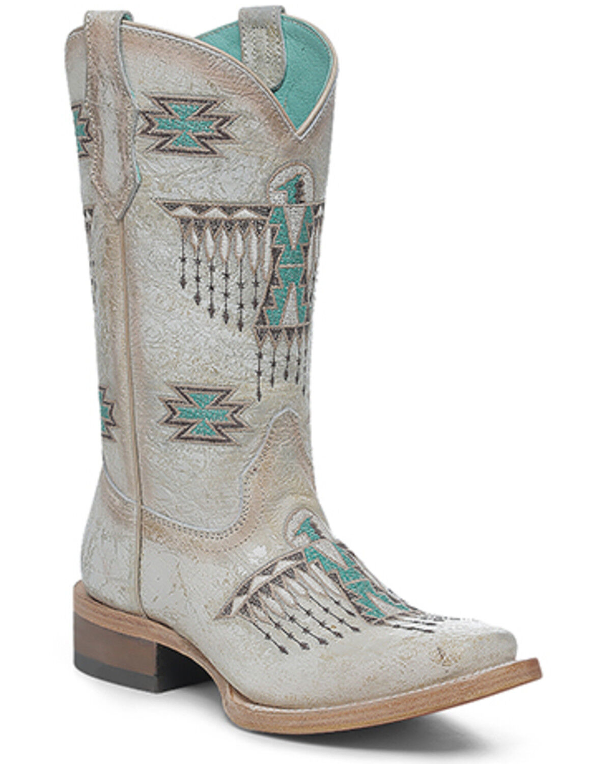 Corral Girls' Embroidered Western Boots - Square Toe