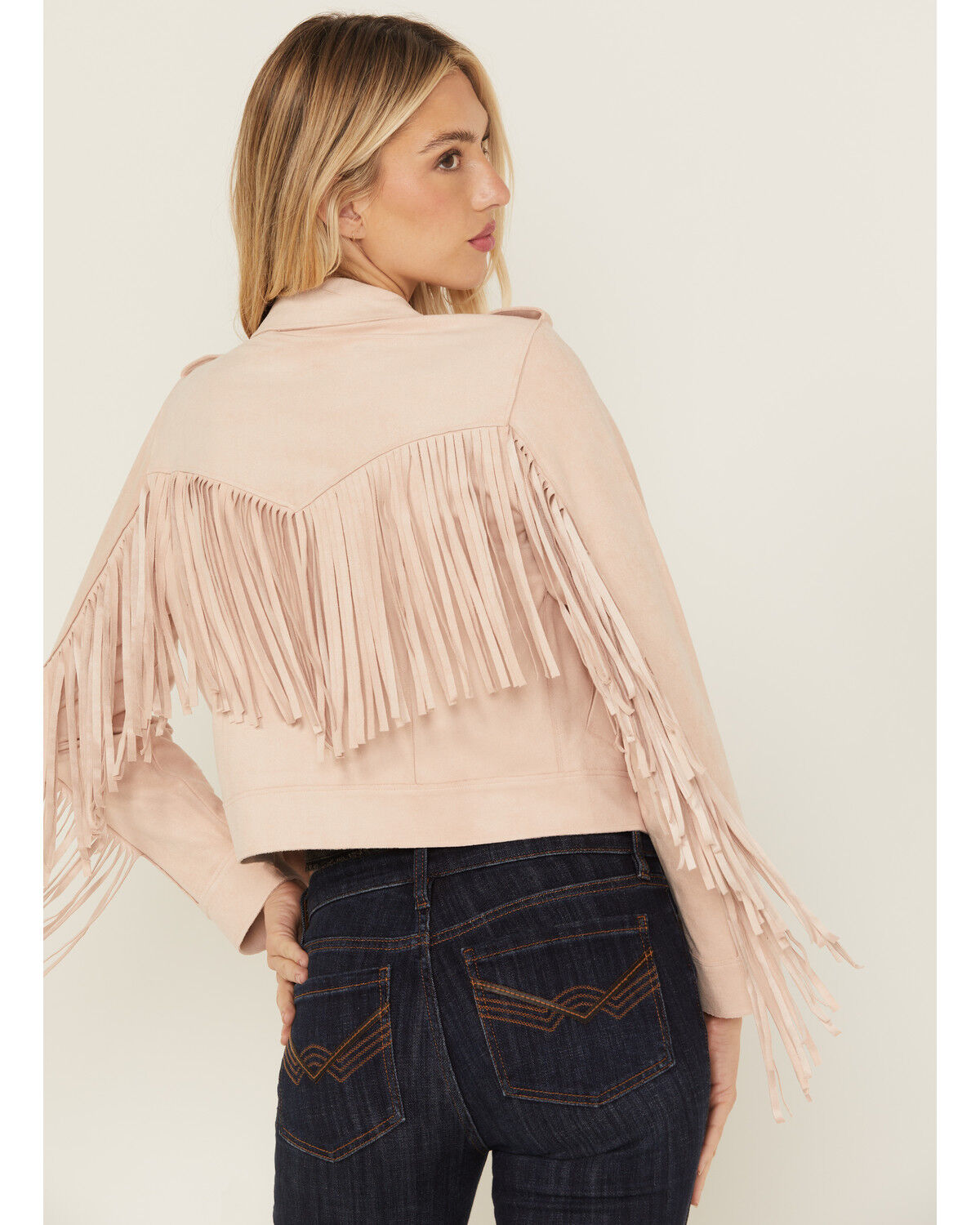 Idyllwind Women's Odessa Faux Suede Fringe Moto Jacket