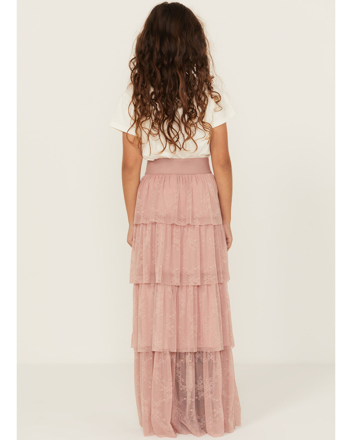 La La Land Girls' Tiered Maxi Skirt