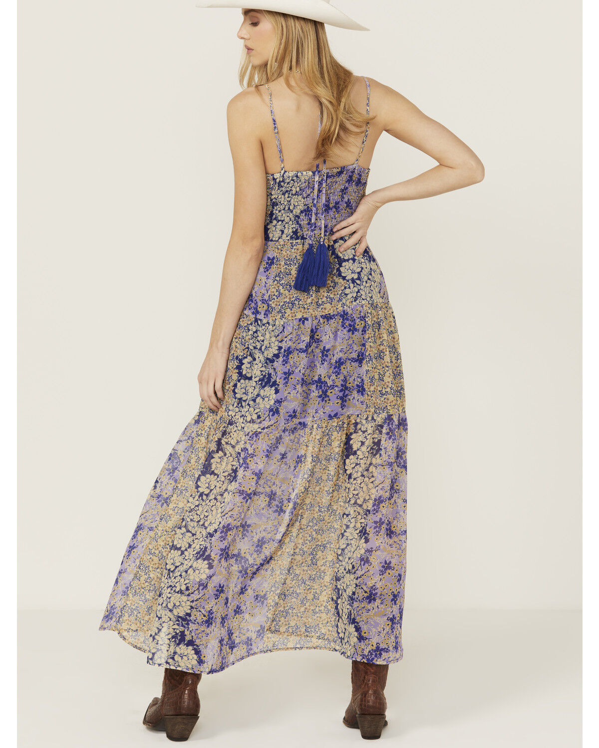 Miss Me Women's Floral Print Maxi Dress