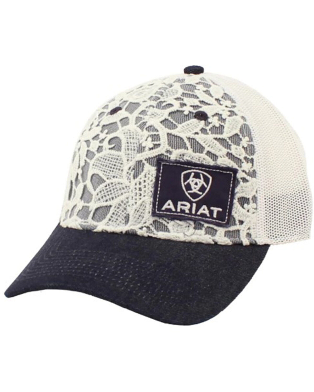 Ariat Women's Lace Overlay Denim Ball Cap