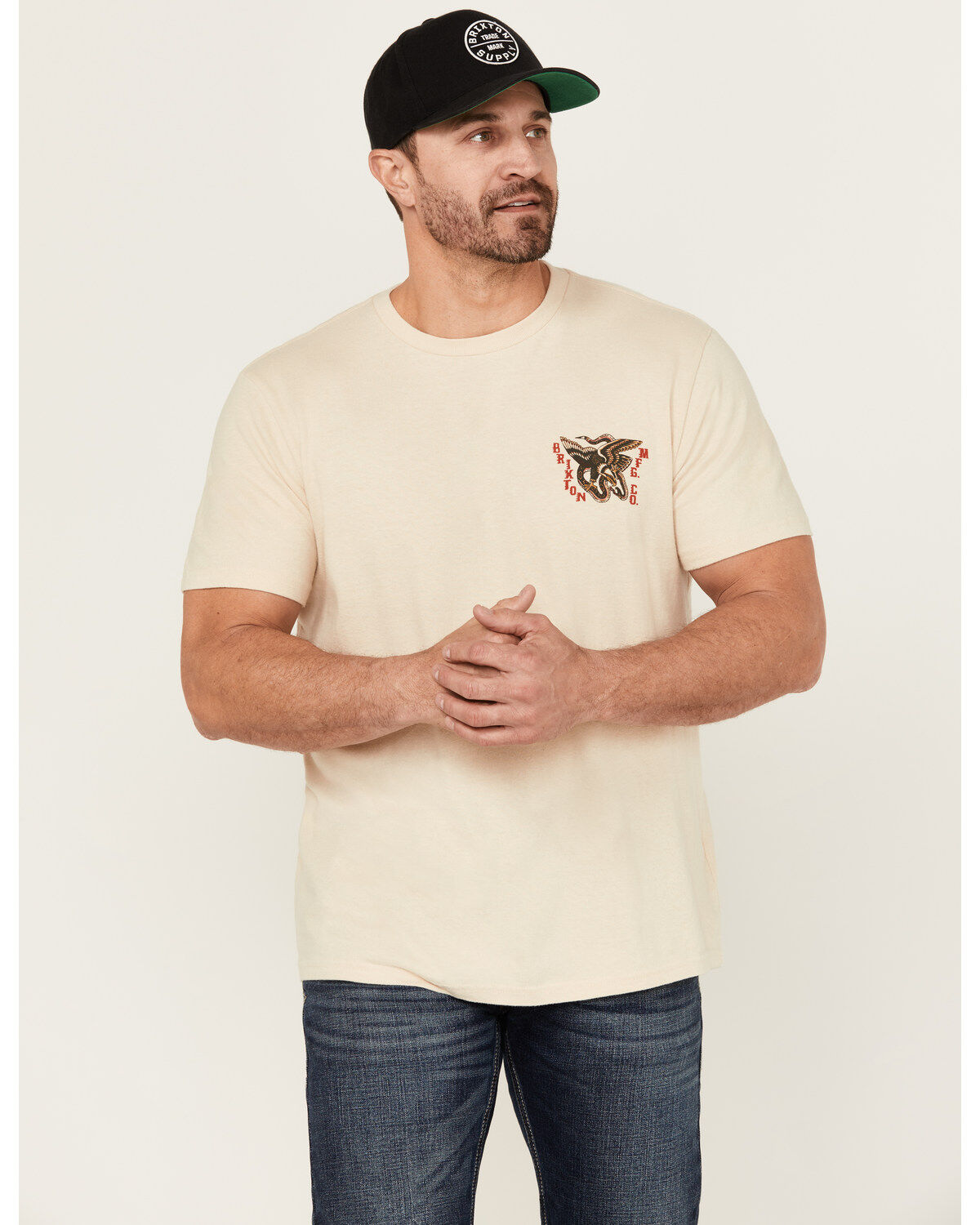 Brixton Men's Battle Logo Short Sleeve Graphic T-Shirt