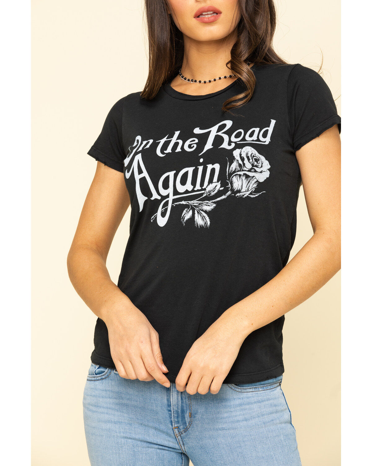 Bandit Brand Women's On The Road Again Graphic Short Sleeve Graphic Tee