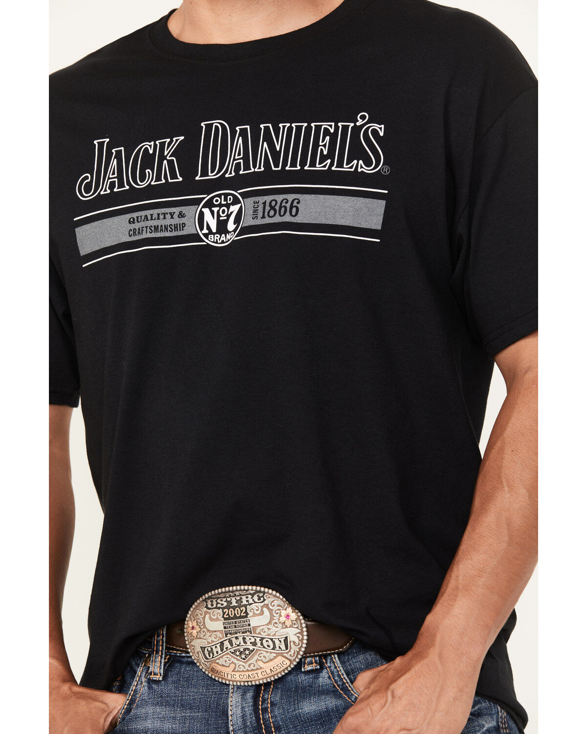 Jack Daniels Men's Old No.7 Short Sleeve Logo Graphic T-Shirt