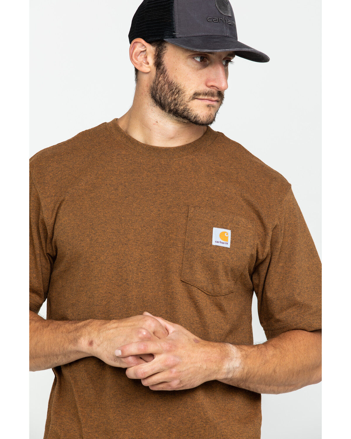 Carhartt Men's Loose Fit Heavyweight Logo Pocket Work T-Shirt - Big & Tall