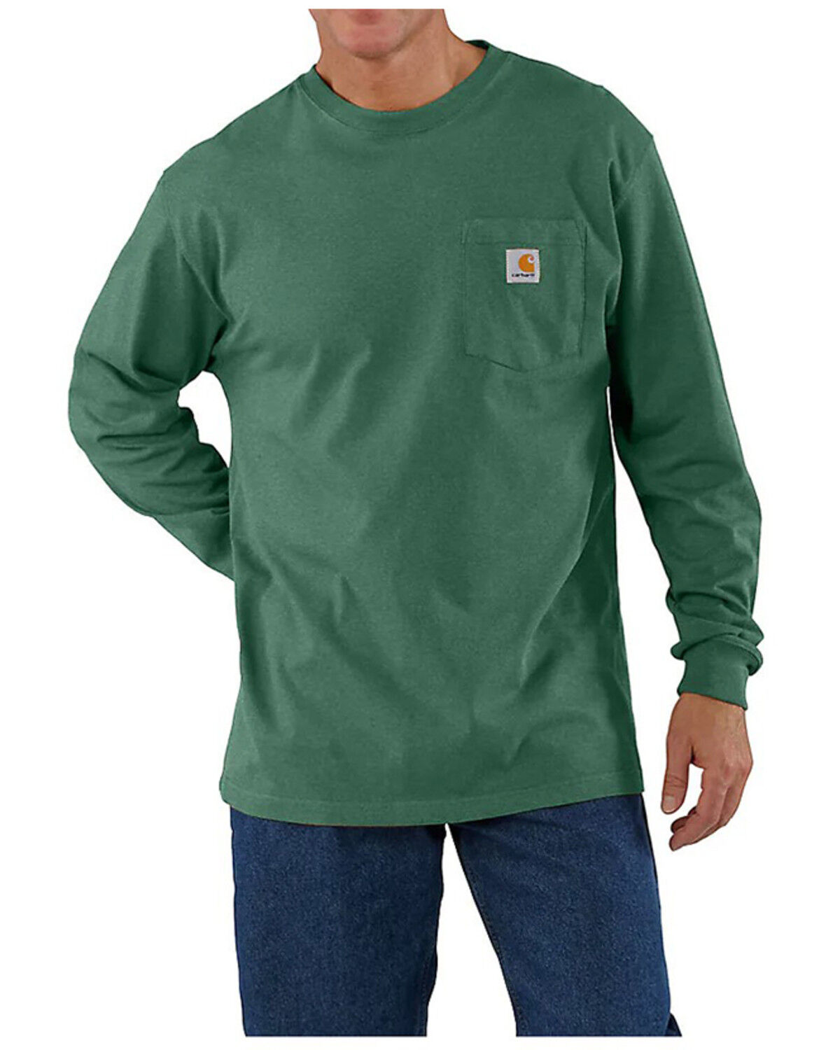 Carhartt Men's Loose Fit Heavyweight Long Sleeve Pocket T-Shirt