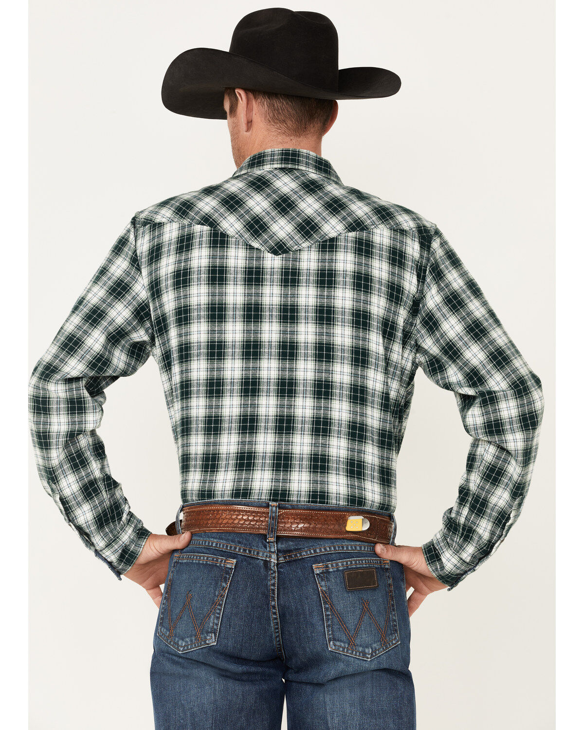 Cody James Men's Weeping Willow Medium Plaid Western Snap Flannel Shirt