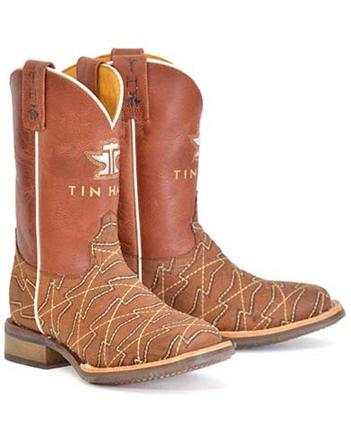 Tin Haul Boys' Lil' Mesquite Western Boots - Broad Square Toe