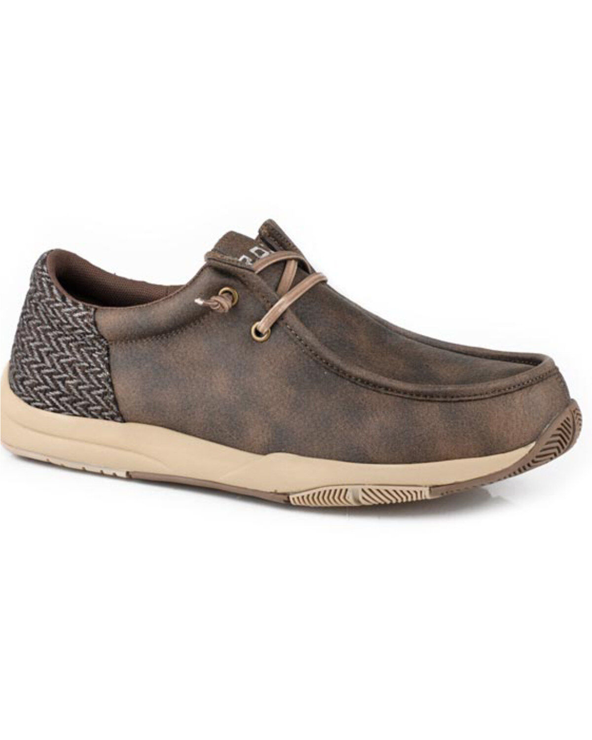 Roper Men's Clearcut Low Casual Shoes - Moc Toe