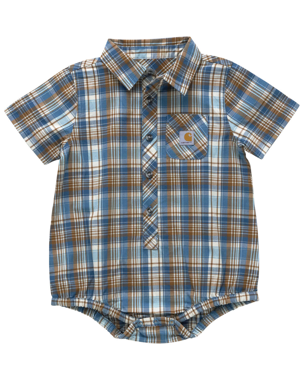 Carhartt Infant Boys' Plaid Print Onesie