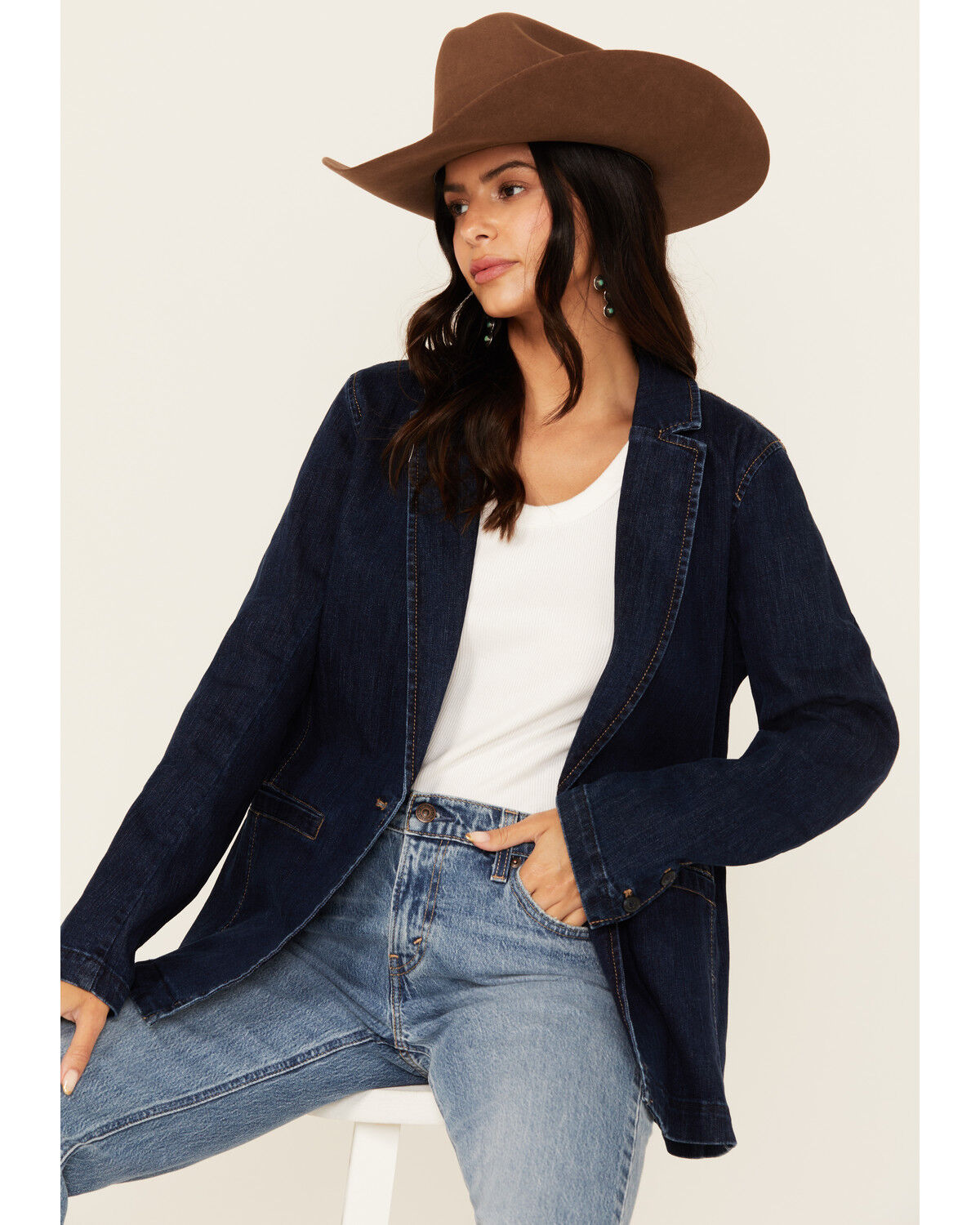 Ariat Women's Dark Wash Denim Blazer