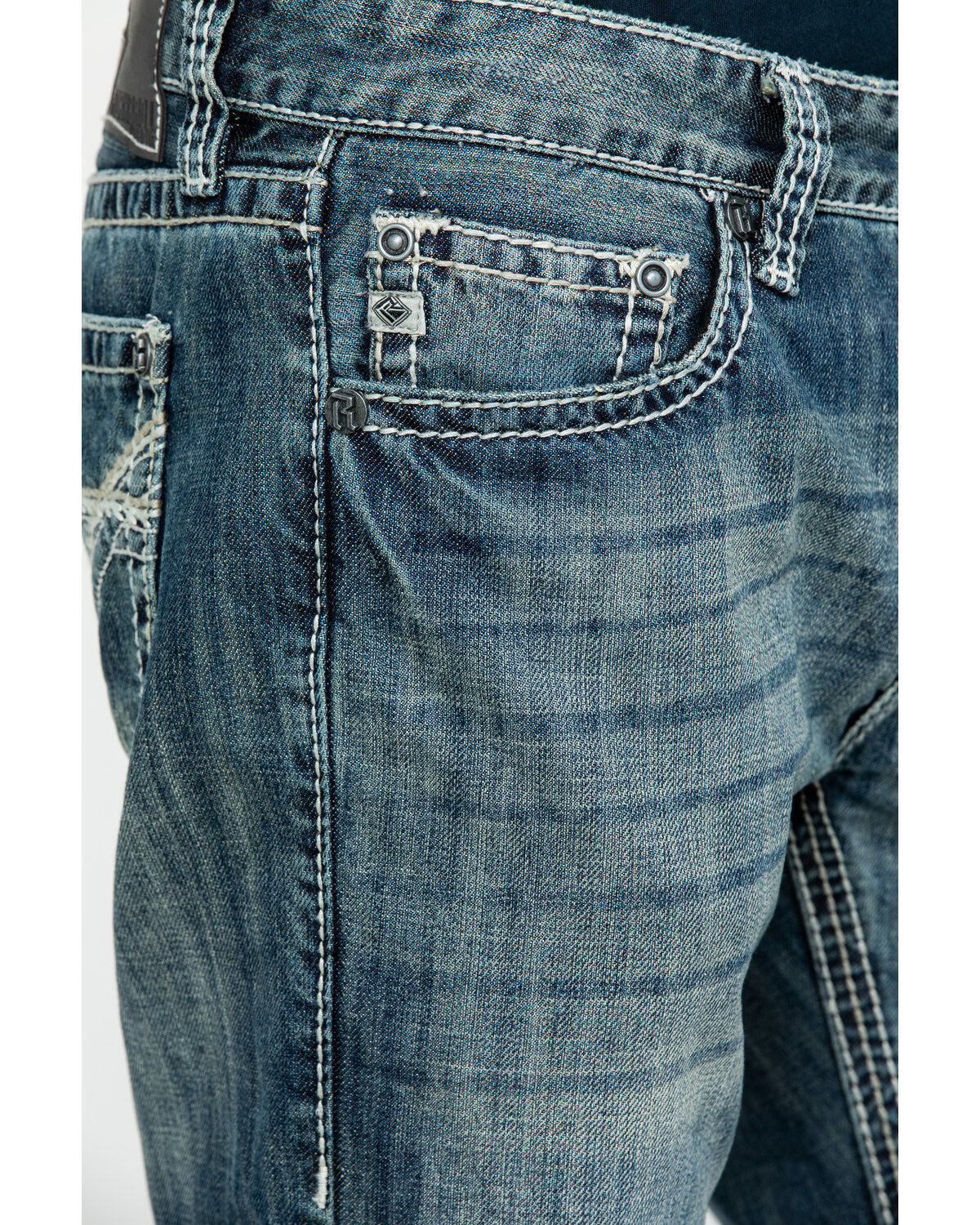 Rock & Roll Denim Men's Pistol Med Bootcut Jeans
