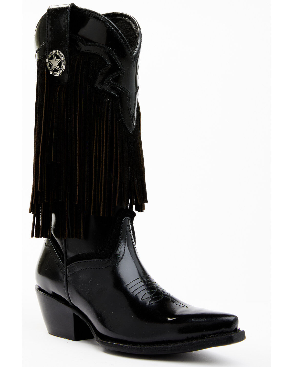 Idyllwind Women's Trooper Fringe Shiny Western Boots - Snip Toe