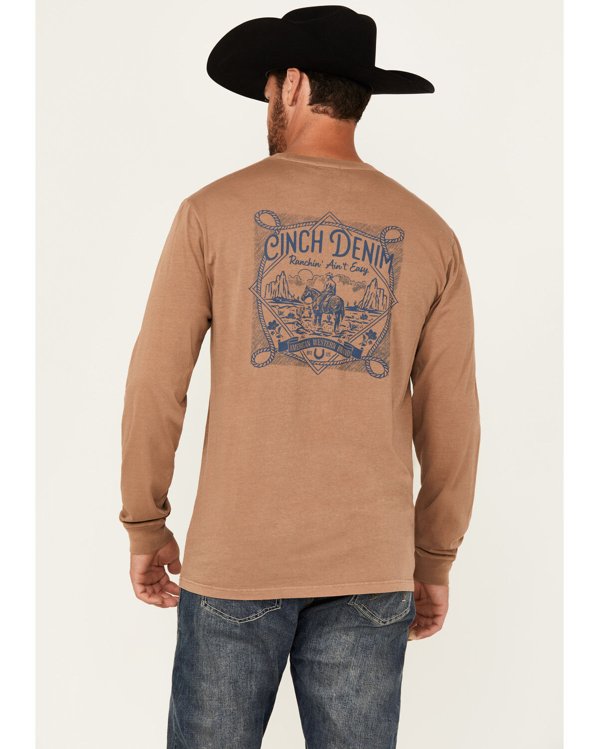 Cinch Men's Cowboy Long Sleeve Graphic T-Shirt