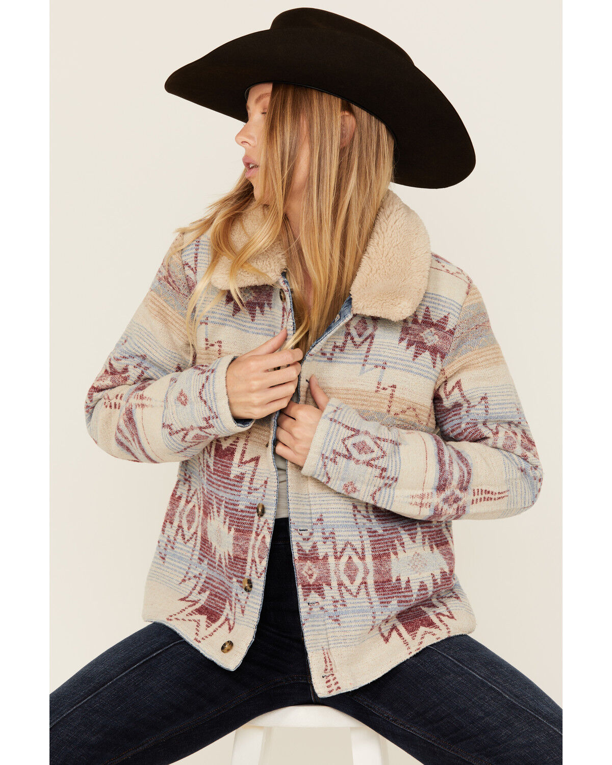 Idyllwind Women's Diamondhead Reversible Denim Blanket Jacket