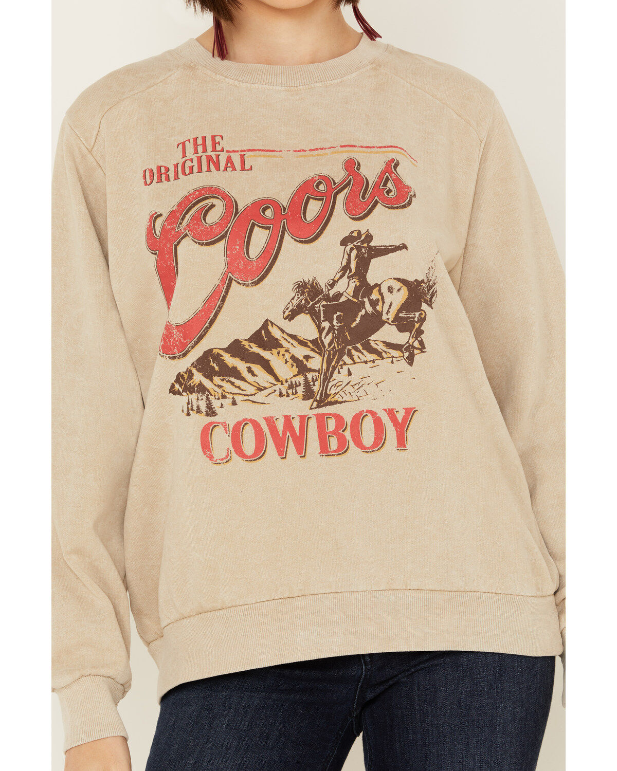 Coors Women's OG Coors Cowboy Graphic Crewneck Sweatshirt