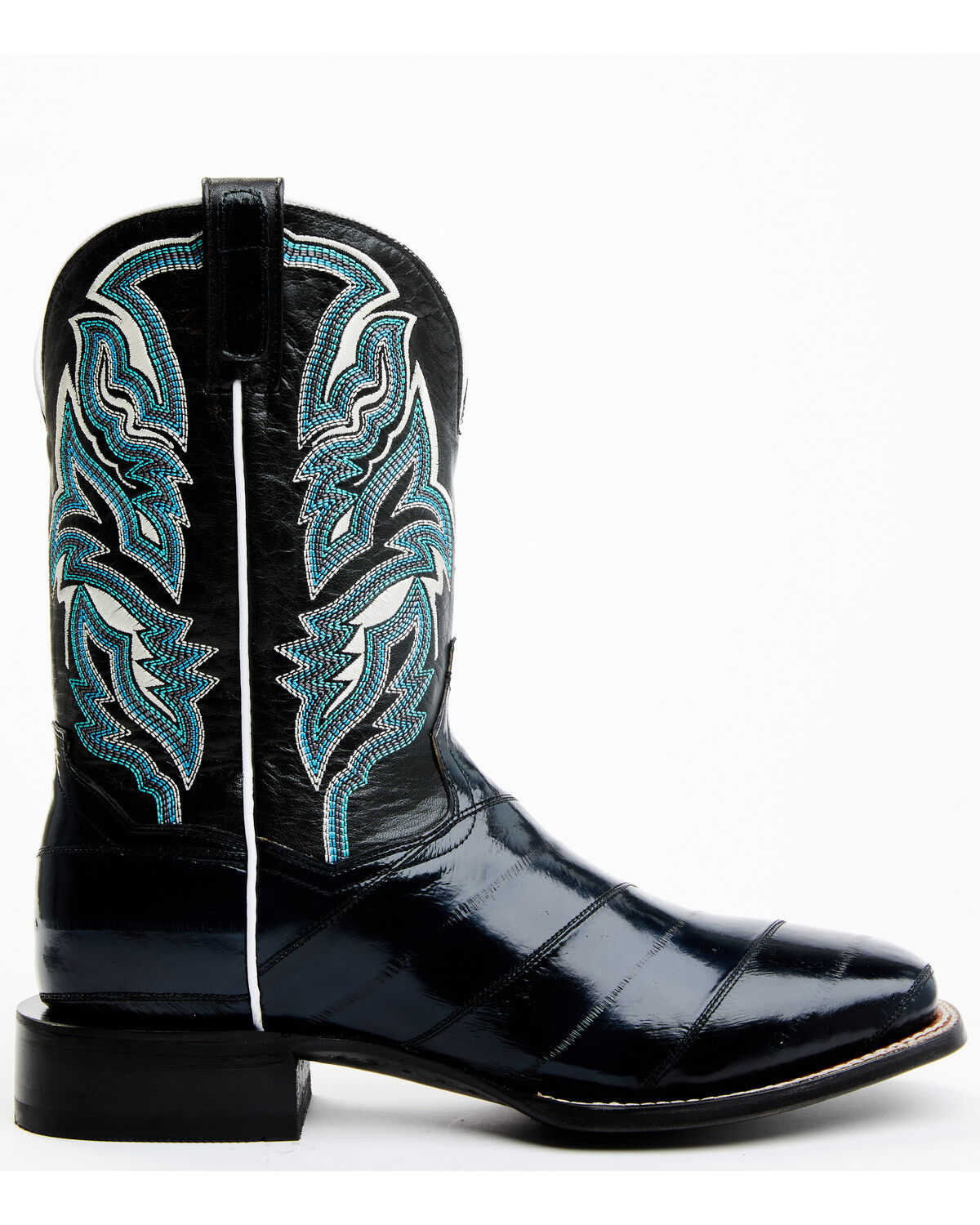 Dan Post Men's Eel Exotic Western Boots - Broad Square Toe
