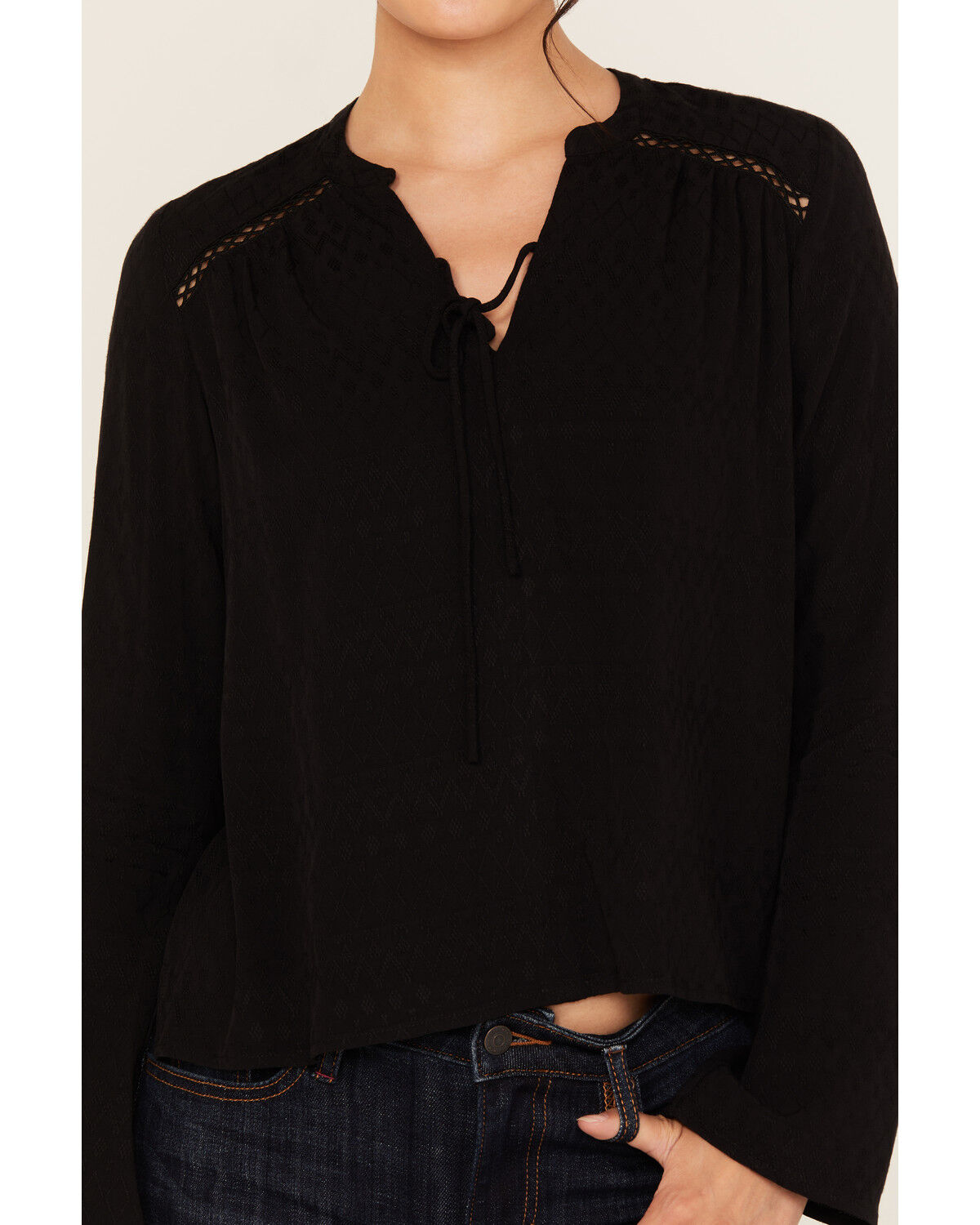 Idyllwind Women's Buckeye Jacquard Long Sleeve Top