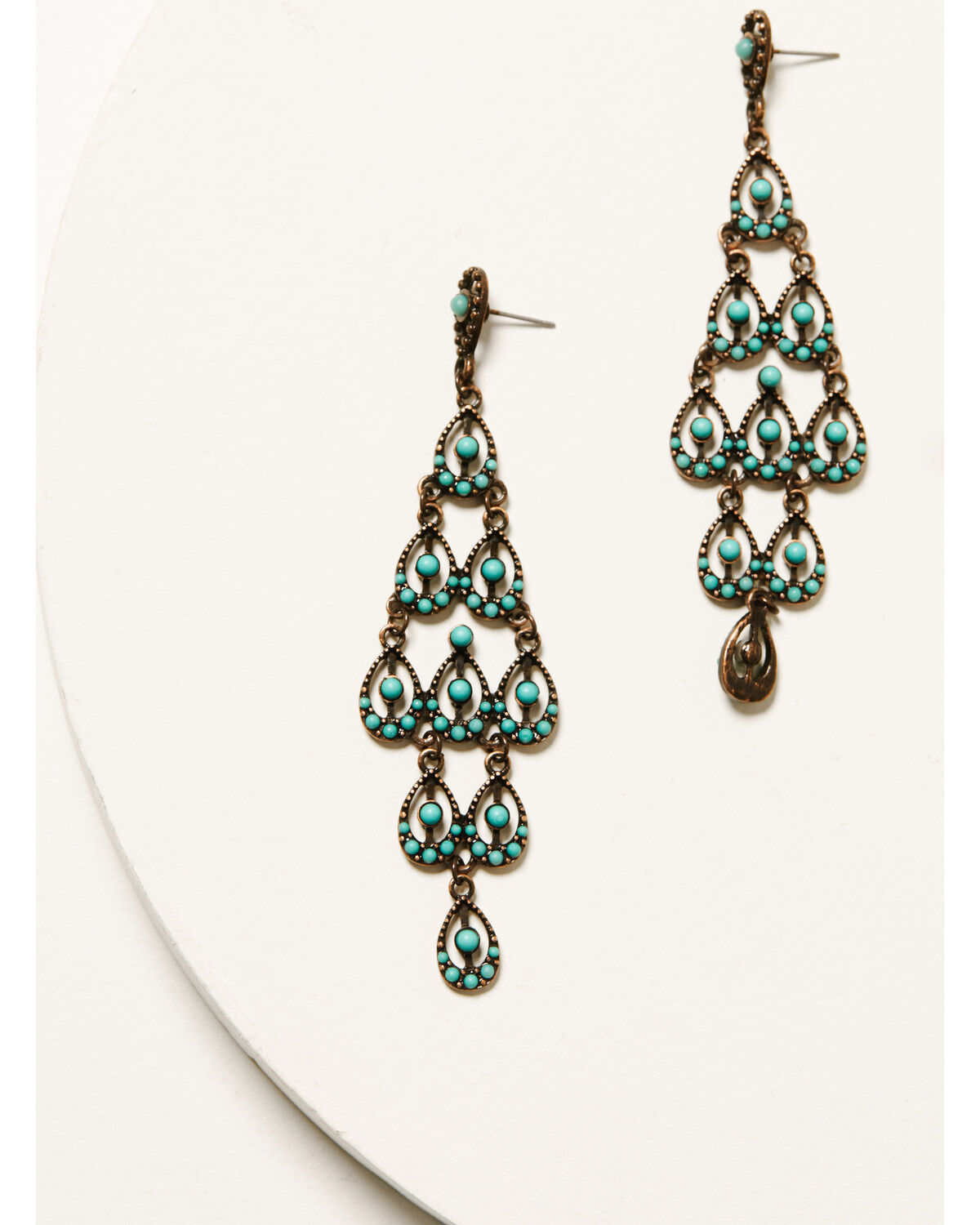 Shyanne Women's Mystic Skies Layered Chandelier Earrings