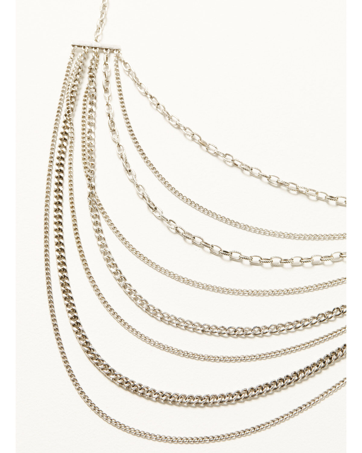 Shyanne Women's Juniper Sky Multi Strand Silver Necklace