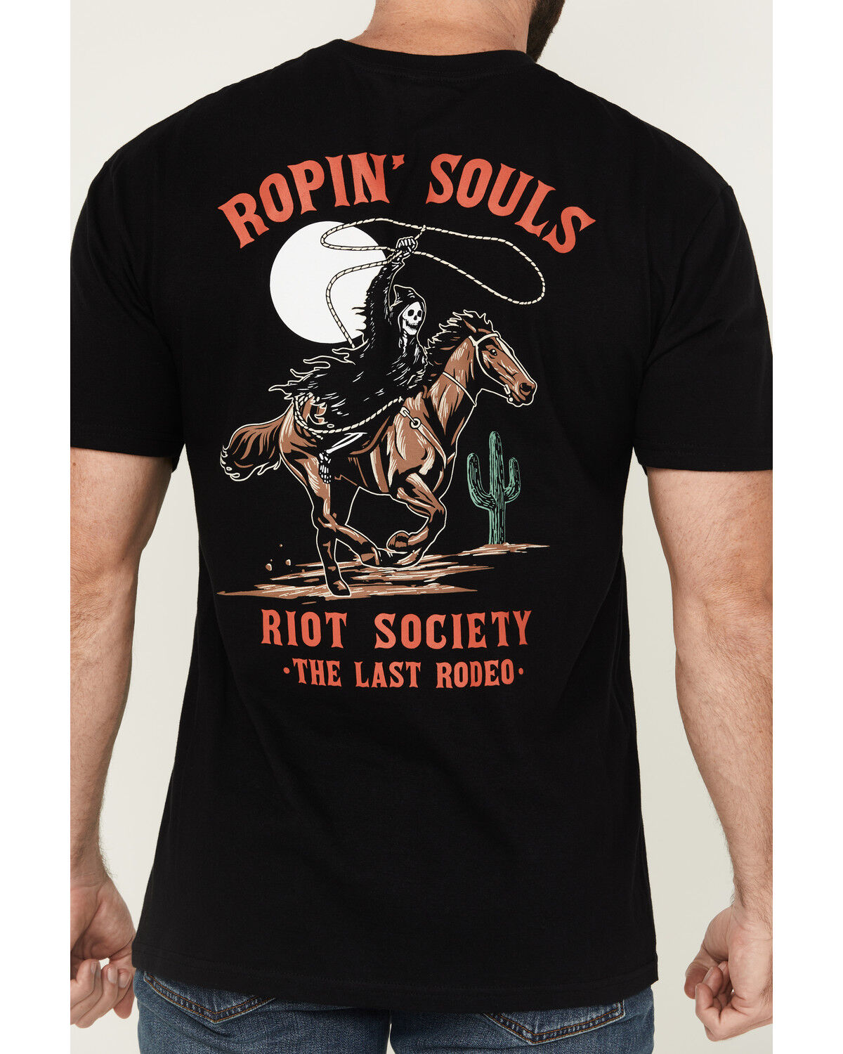 Riot Society Men's Boot Barn Exclusive Ropin' Souls Reaper Short Sleeve Graphic T-Shirt
