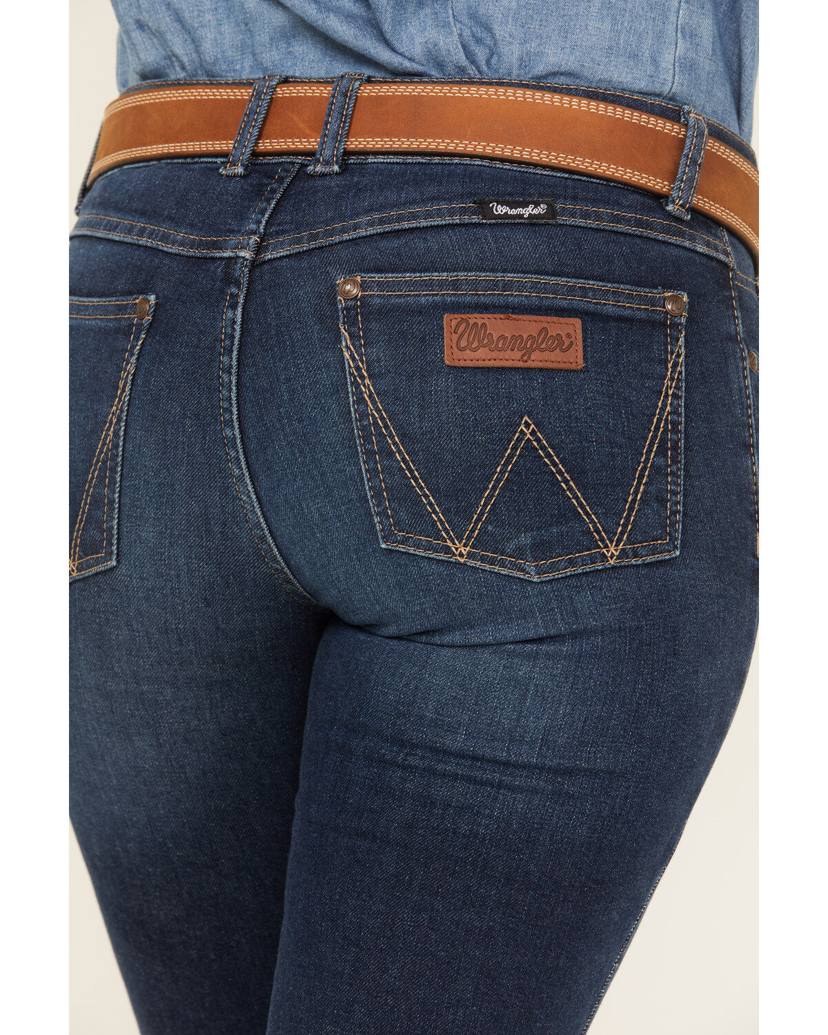 Wrangler Retro Women's Dark Wash Mid Rise Stretch Bootcut Jeans
