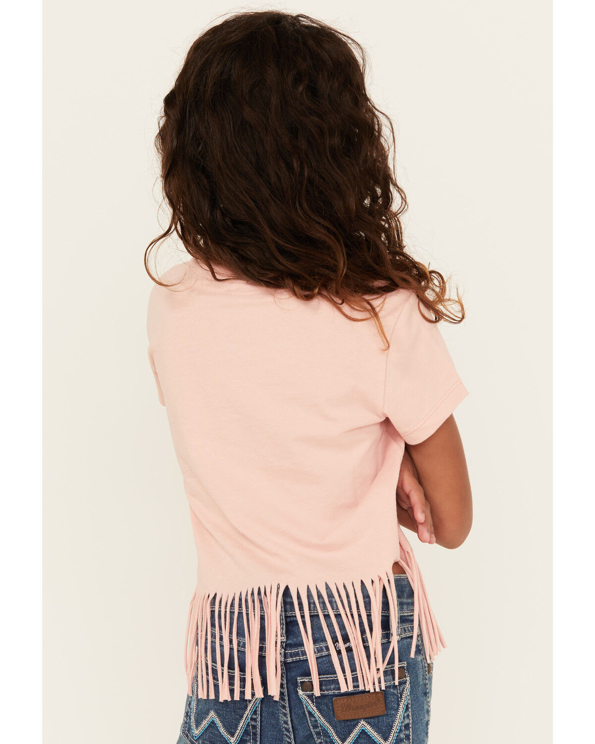 Shyanne Girls' Can't Be Tamed Short Sleeve Fringe Graphic Tee