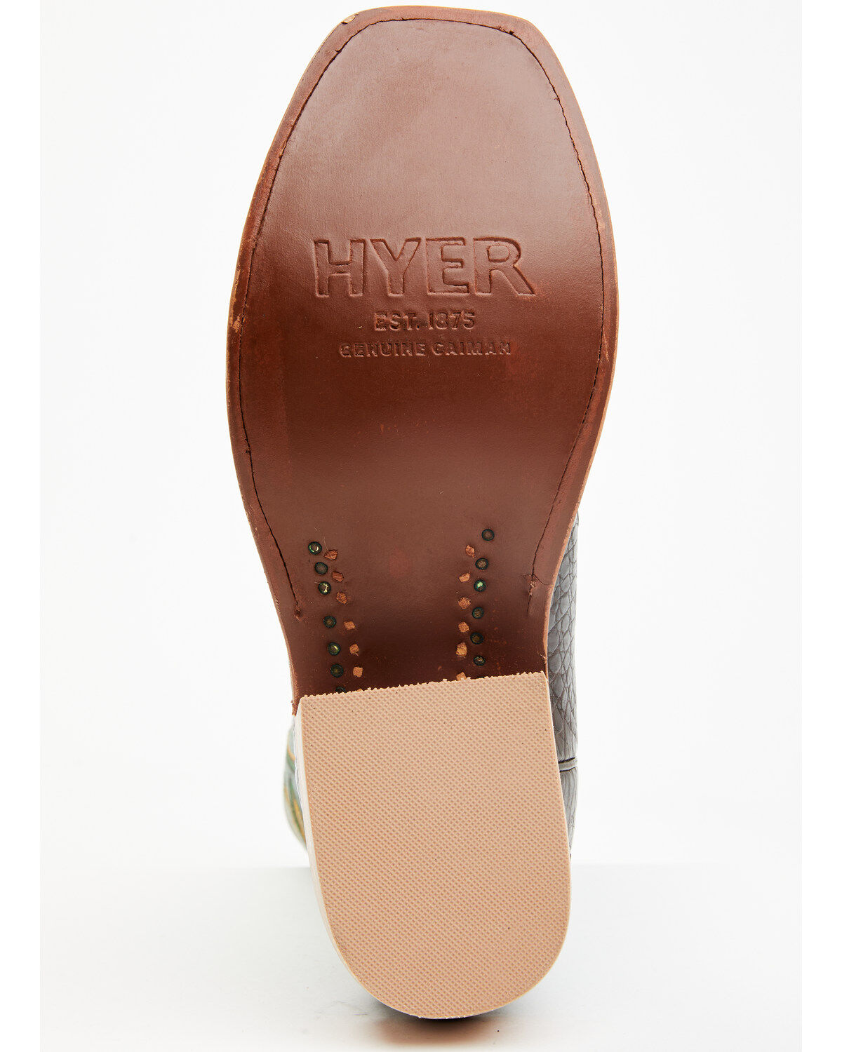 Hyer Men's Spearville Exotic Caiman Western Boots - Square Toe