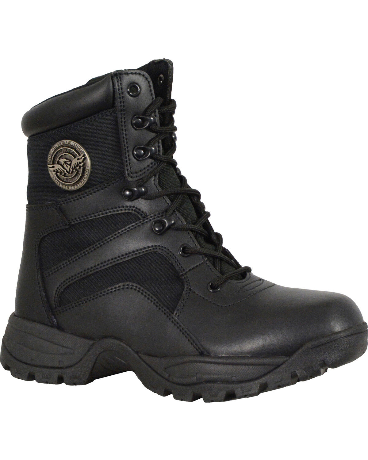 Milwaukee Leather Men's Lace To Toe Tactical Boots - Round Toe