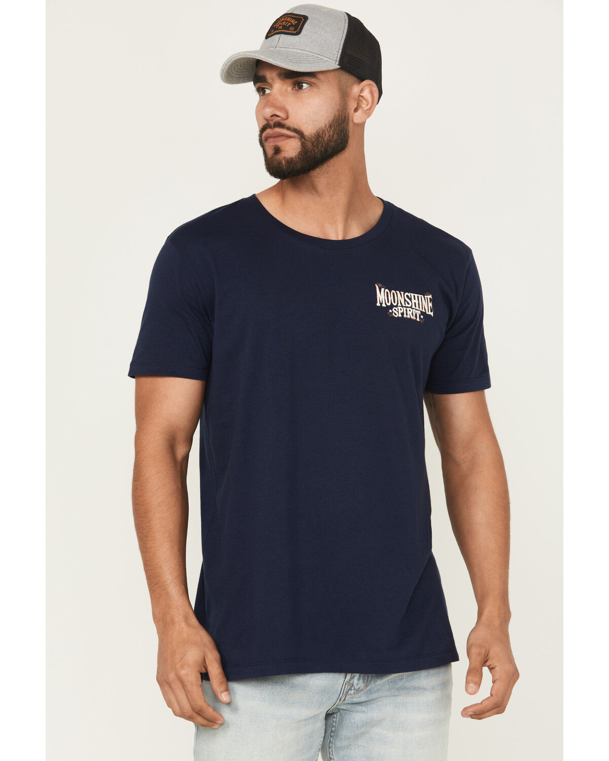 Moonshine Spirit Men's Moonlit Short Sleeve Graphic T-Shirt