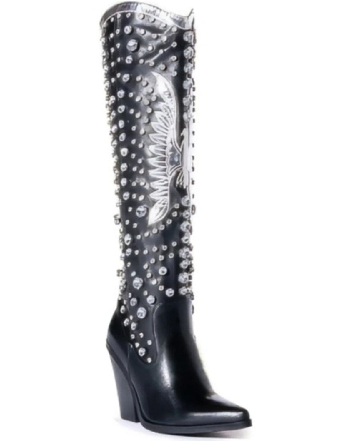 Azalea Wang Women's Upbeat Rhinestone Western Boots - Snip Toe